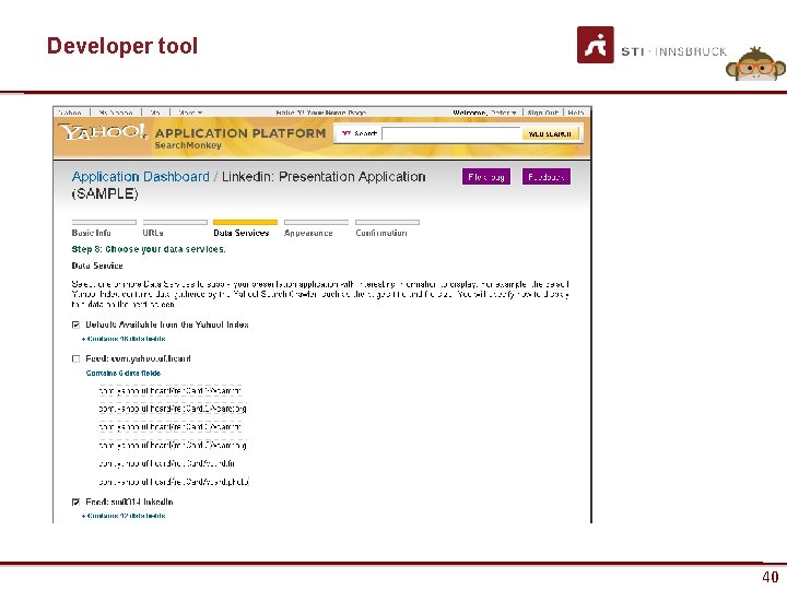 Developer tool www. sti-innsbruck. at 40 