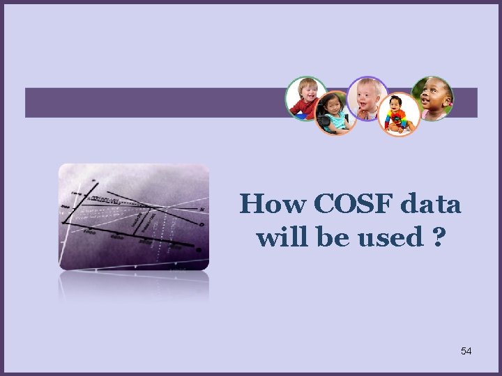 How COSF data will be used ? 54 