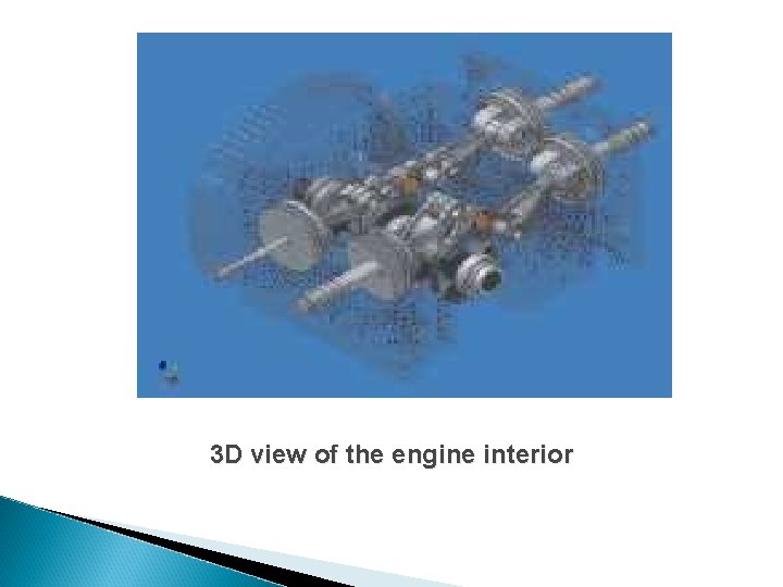 3 D view of the engine interior 3 D view of the engine interior