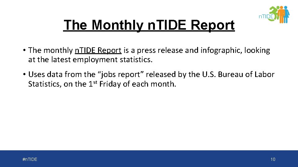 The Monthly n. TIDE Report • The monthly n. TIDE Report is a press
