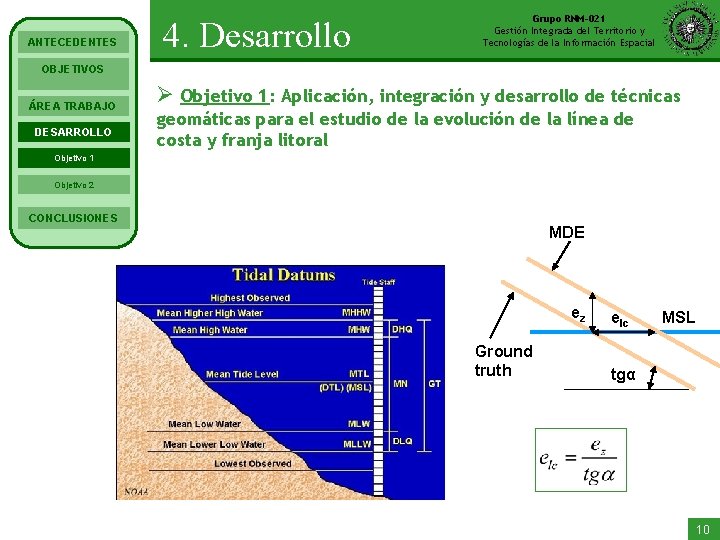 ANTECEDENTES 4. Desarrollo Grupo RNM-021 Gestión Integrada del Territorio y Tecnologías de la Información