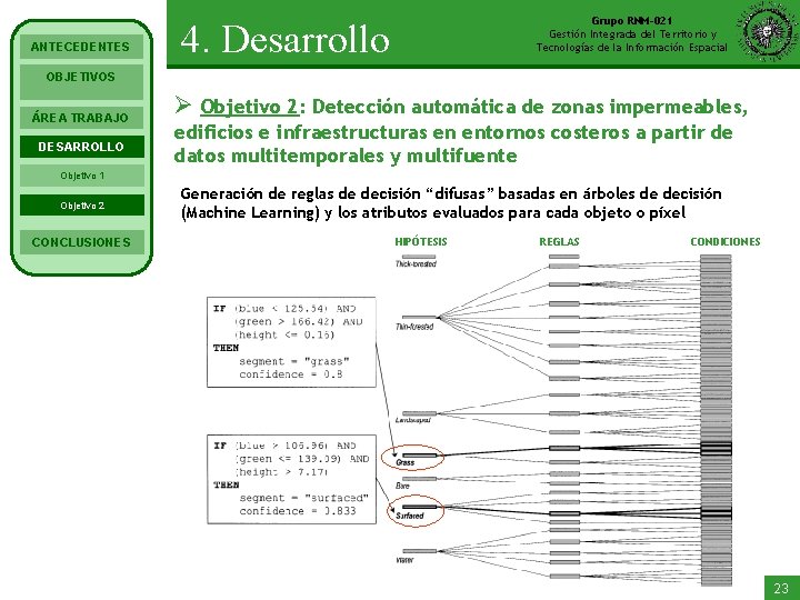 ANTECEDENTES Grupo RNM-021 Gestión Integrada del Territorio y Tecnologías de la Información Espacial 4.
