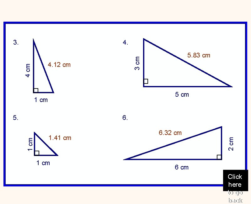 4. 5. 83 cm 4 cm 3. 4. 12 cm 5 cm 1 cm