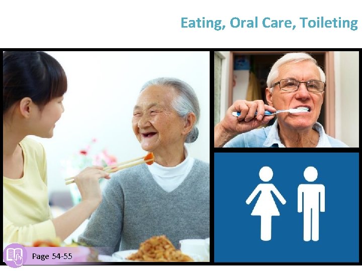 Eating, Oral Care, Toileting Page 54 -55 