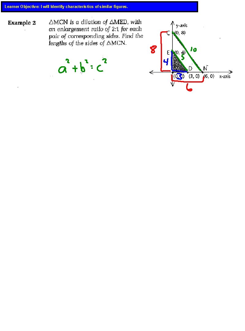 Learner Objective: I will Identify characteristics of similar figures. 