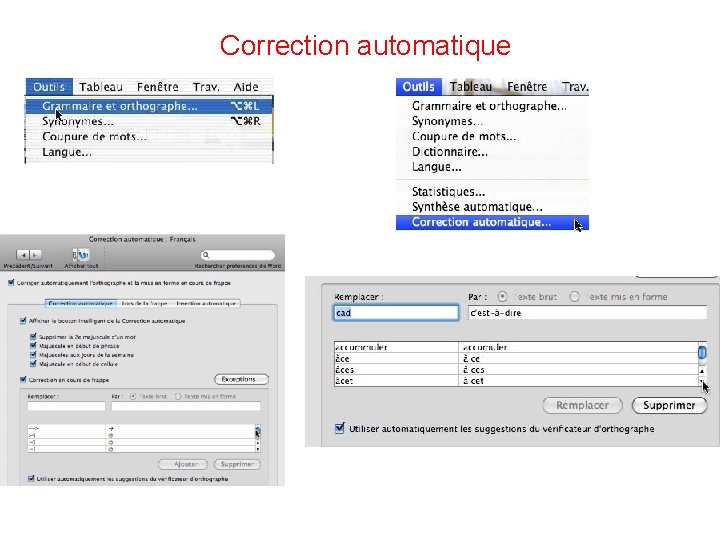 Correction automatique 