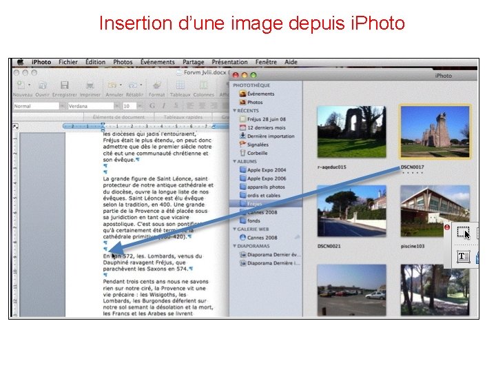 Insertion d’une image depuis i. Photo 