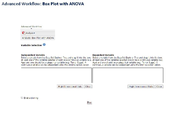 Advanced Workflow: Box Plot with ANOVA 