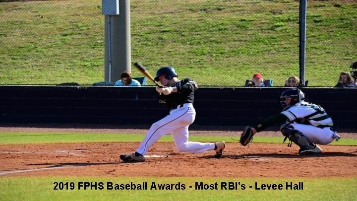 2019 FPHS Baseball Awards - Most RBI’s - Levee Hall 