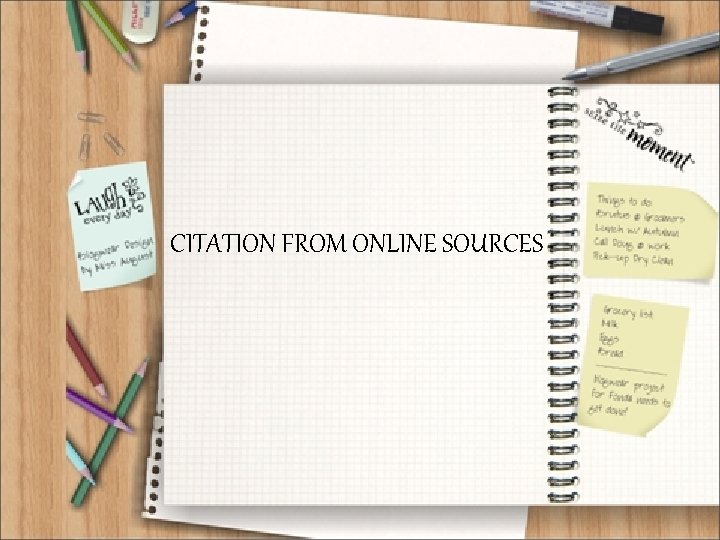 CITATION FROM ONLINE SOURCES 