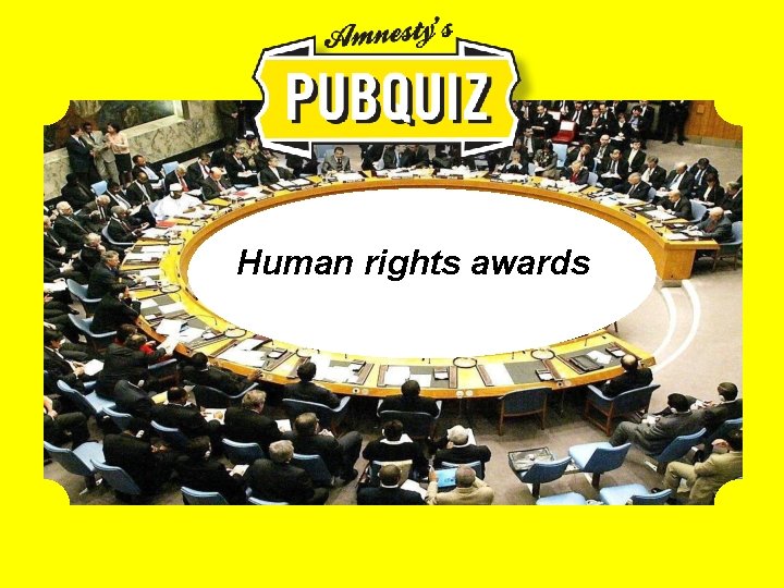 Human rights awards 