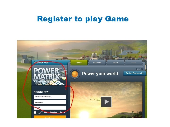 Register to play Game 1. Using parts from a Power Play kit build and