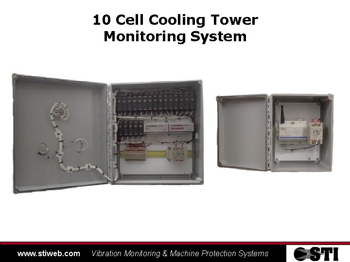 10 Cell Cooling Tower Monitoring System www. stiweb. com Vibration Monitoring & Machine Protection