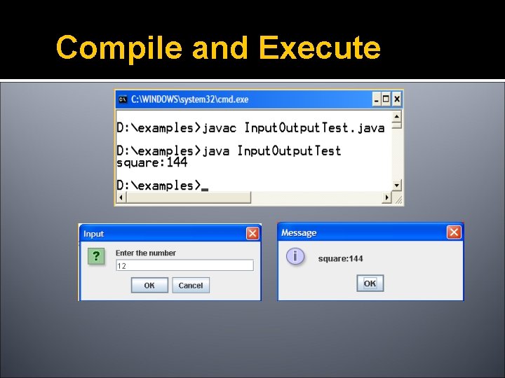 Compile and Execute 