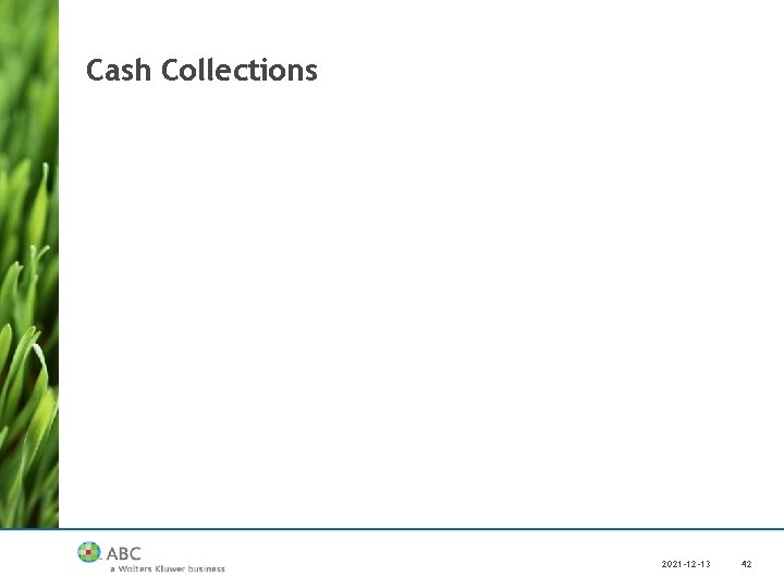 Cash Collections 2021 -12 -13 42 