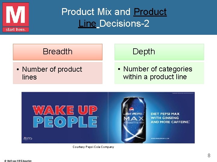 Product Mix and Product Line Decisions-2 Breadth Depth • Number of product lines •