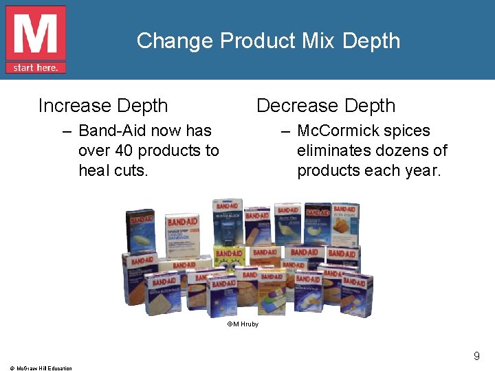 Change Product Mix Depth Increase Depth Decrease Depth – Band-Aid now has over 40