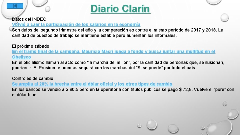 Diario Clarín Datos del INDEC Volvió a caer la participación de los salarios en