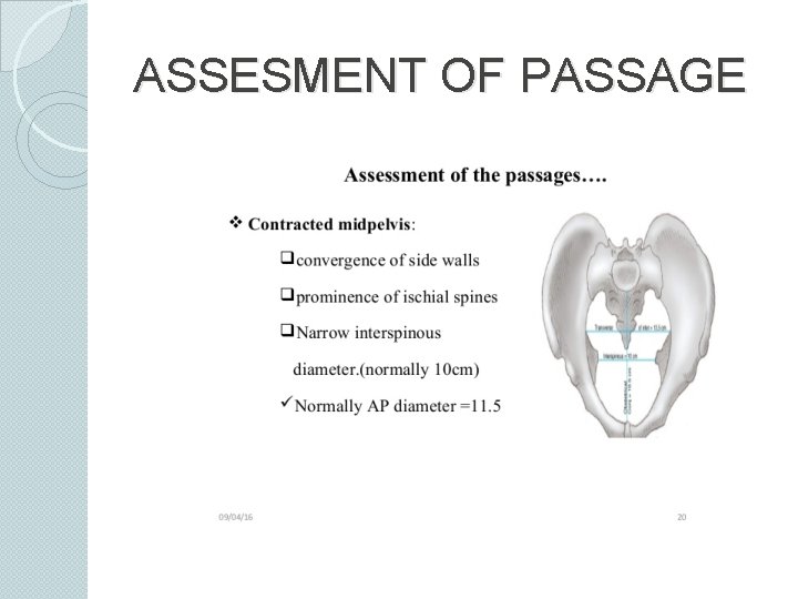 ASSESMENT OF PASSAGE 