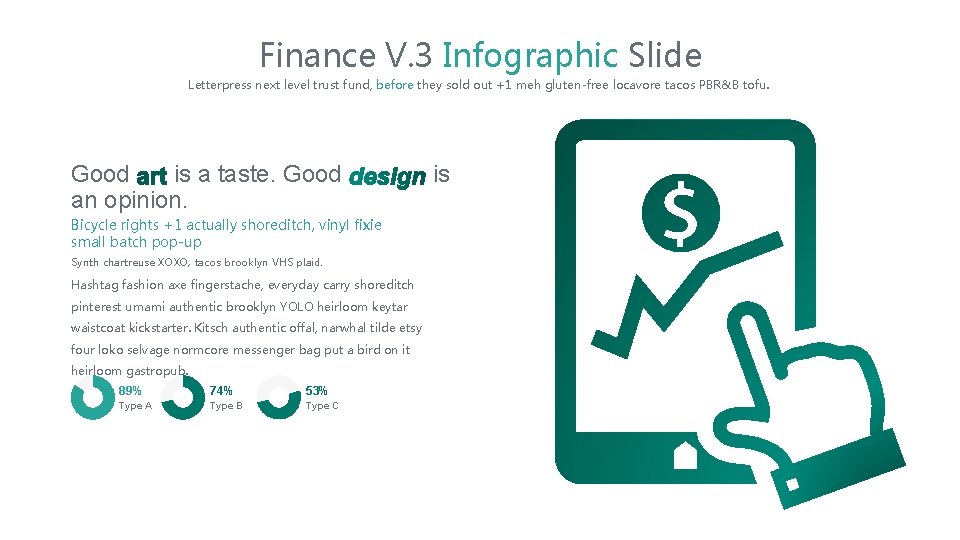 Finance V. 3 Infographic Slide Letterpress next level trust fund, before they sold out