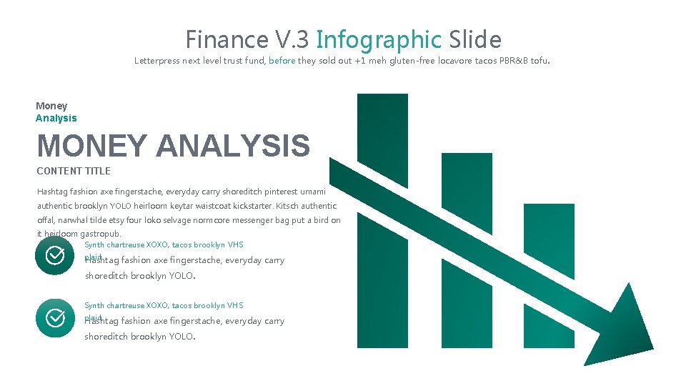 Finance V. 3 Infographic Slide Letterpress next level trust fund, before they sold out