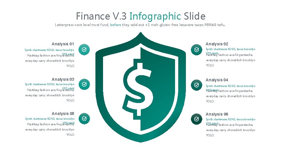 Finance V. 3 Infographic Slide Letterpress next level trust fund, before they sold out