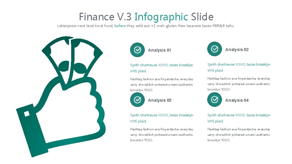 Finance V. 3 Infographic Slide Letterpress next level trust fund, before they sold out