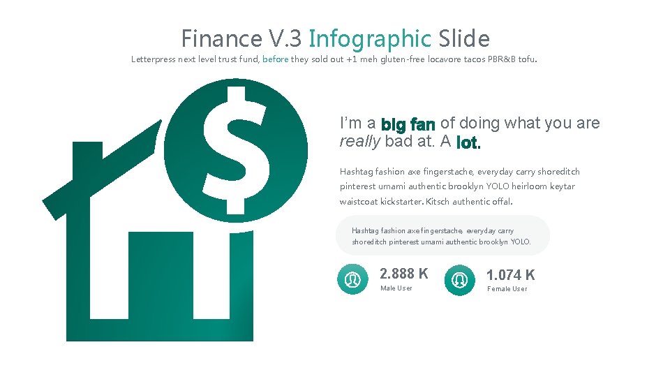 Finance V. 3 Infographic Slide Letterpress next level trust fund, before they sold out