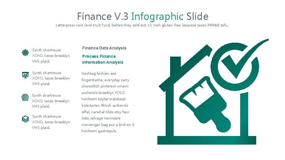 Finance V. 3 Infographic Slide Letterpress next level trust fund, before they sold out