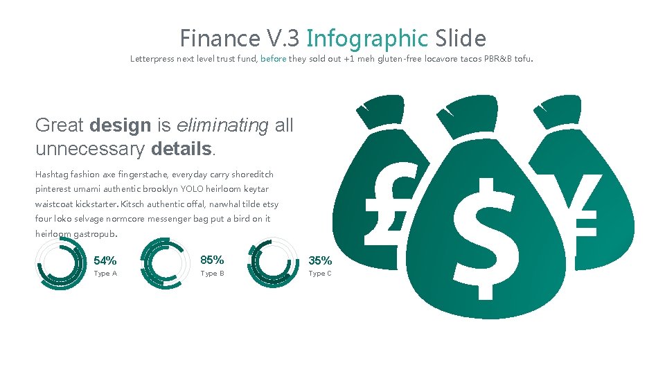 Finance V. 3 Infographic Slide Letterpress next level trust fund, before they sold out