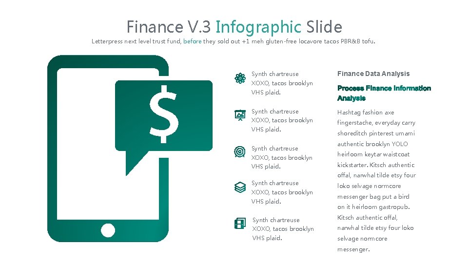 Finance V. 3 Infographic Slide Letterpress next level trust fund, before they sold out