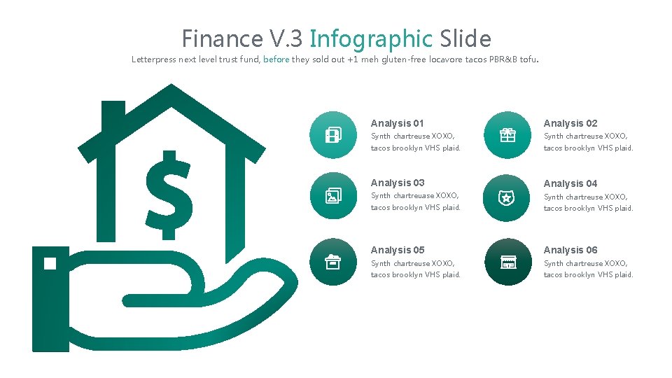 Finance V. 3 Infographic Slide Letterpress next level trust fund, before they sold out