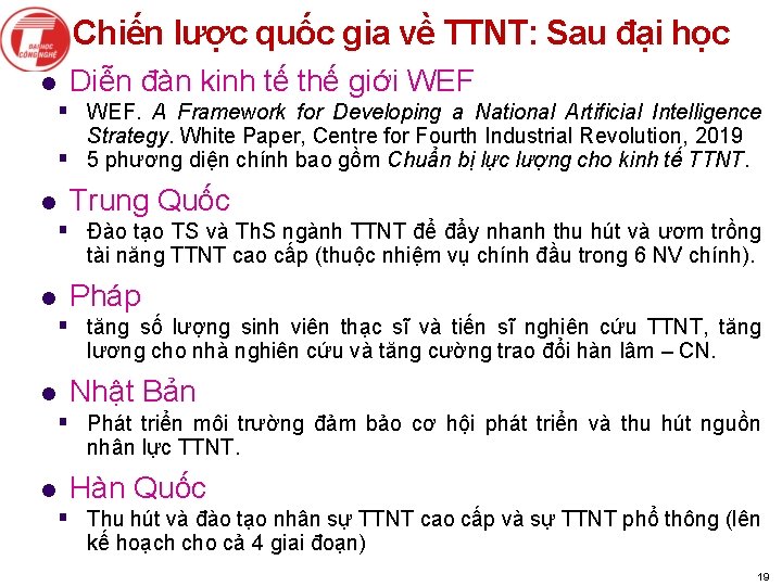 Chiến lược quốc gia về TTNT: Sau đại học l Diễn đàn kinh tế