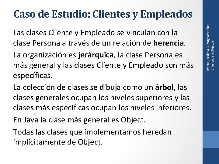 Las clases Cliente y Empleado se vinculan con la clase Persona a través de