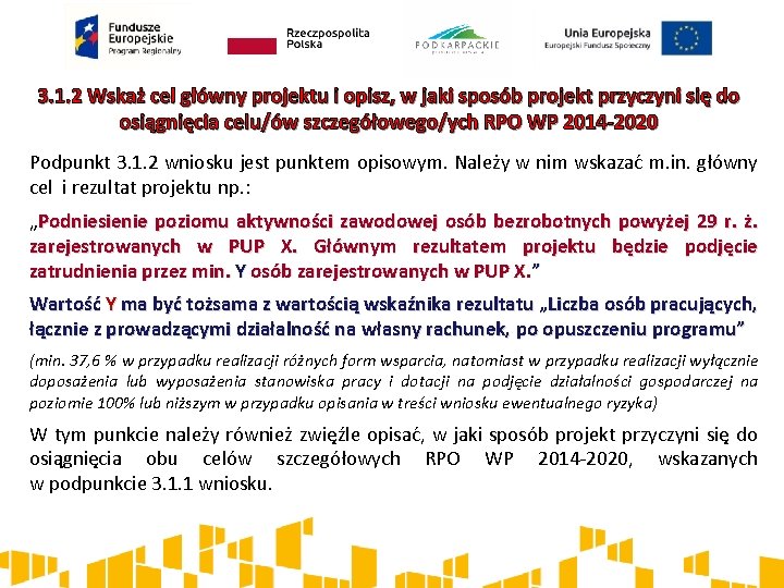 3. 1. 2 Wskaż cel główny projektu i opisz, w jaki sposób projekt przyczyni