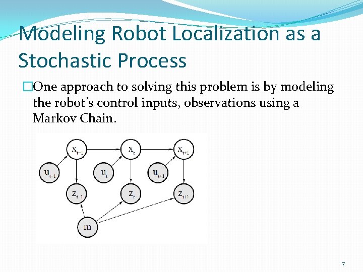 Modeling Robot Localization as a Stochastic Process �One approach to solving this problem is Modeling Robot Localization as a Stochastic Process �One approach to solving this problem is