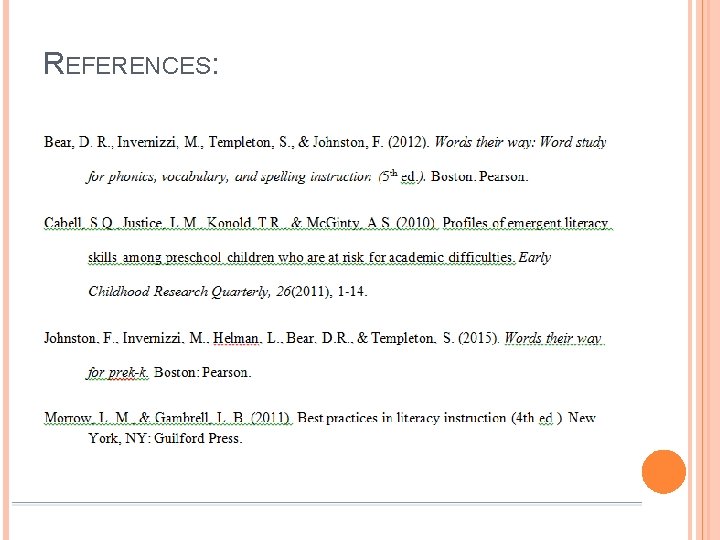 REFERENCES: 