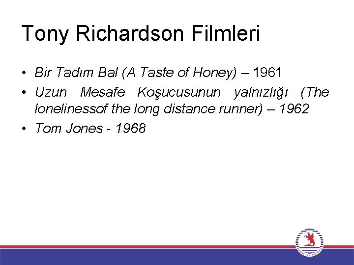 Tony Richardson Filmleri • Bir Tadım Bal (A Taste of Honey) – 1961 •