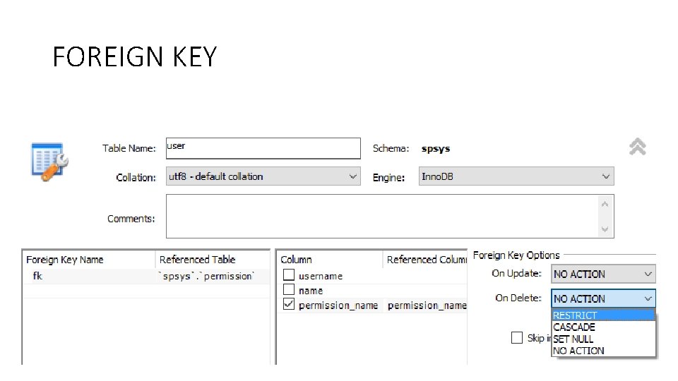 FOREIGN KEY 