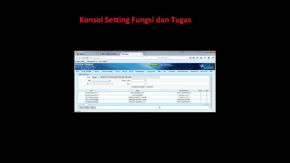 Konsol Setting Fungsi dan Tugas 