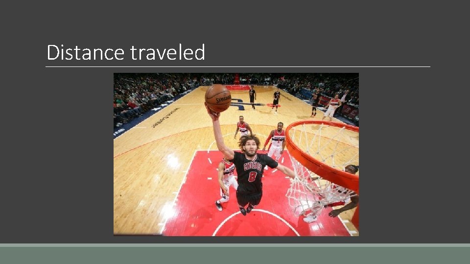 Distance traveled Distance traveled