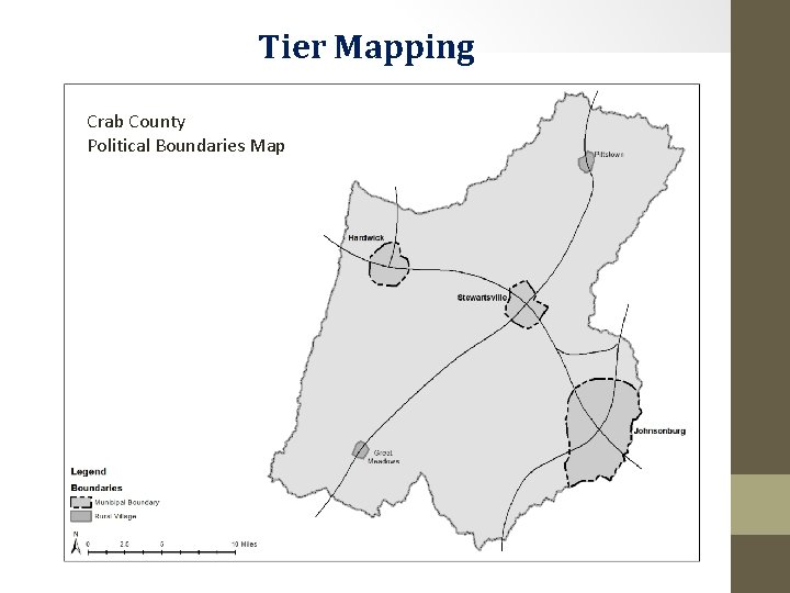 Tier Mapping Crab County Political Boundaries Map 