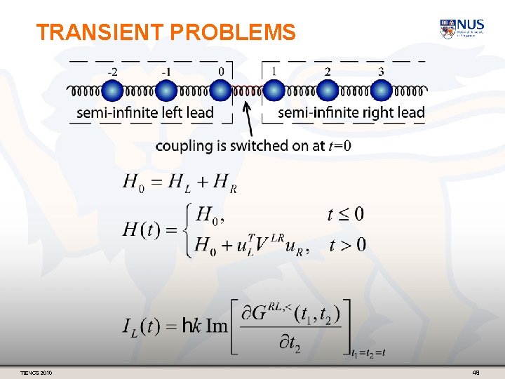 TRANSIENT PROBLEMS TIENCS 2010 49 