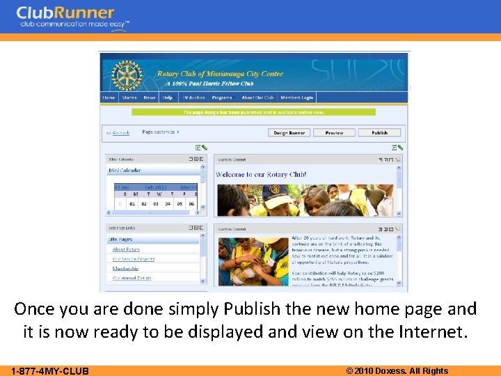 Once you are done simply Publish the new home page and it is now