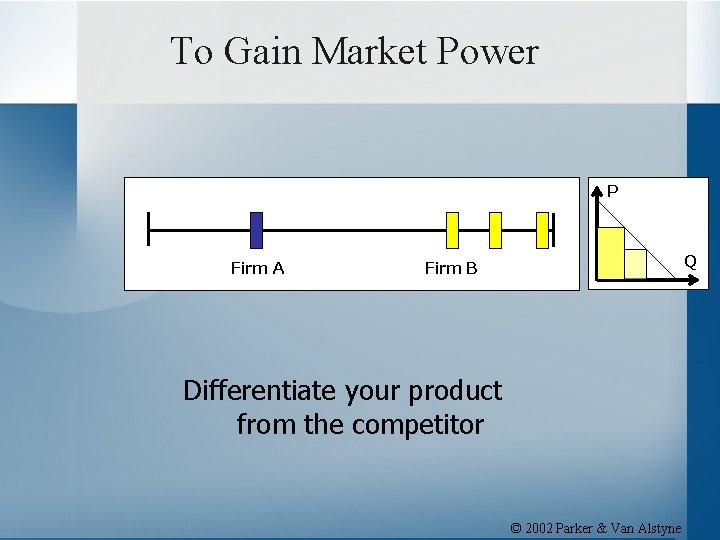 To Gain Market Power P Firm A Q Firm B Differentiate your product from