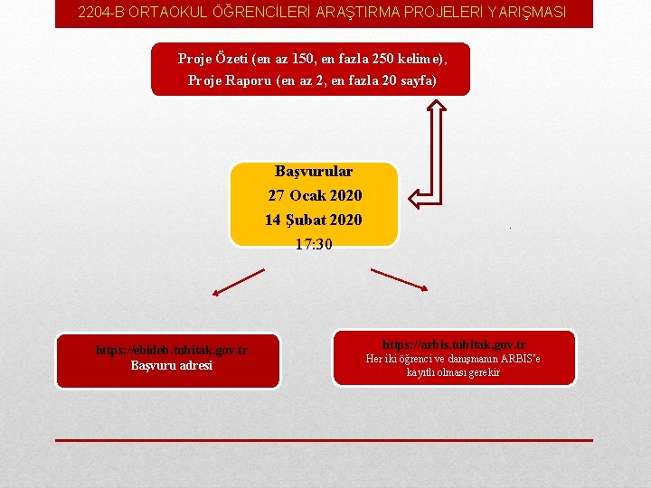 2204 -B ORTAOKUL ÖĞRENCİLERİ ARAŞTIRMA PROJELERİ YARIŞMASI Proje Özeti (en az 150, en fazla