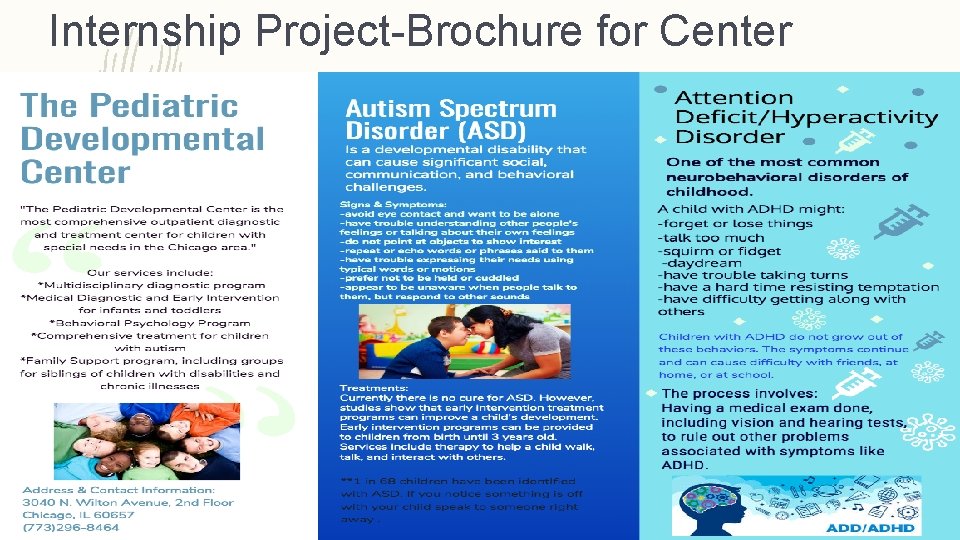 Internship Project-Brochure for Center 