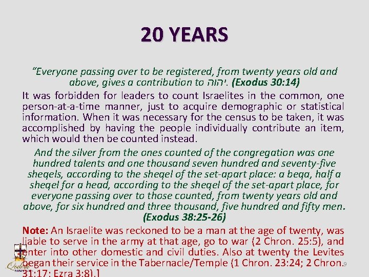 20 YEARS “Everyone passing over to be registered, from twenty years old and above,