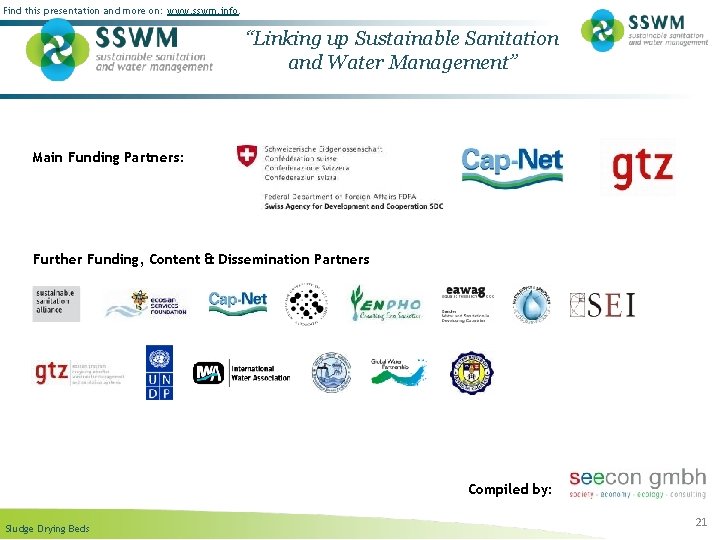 Find this presentation and more on: www. sswm. info. “Linking up Sustainable Sanitation and