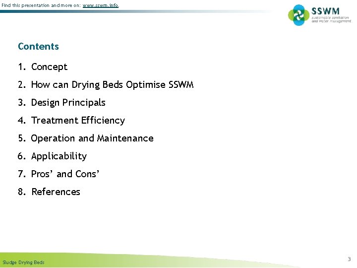 Find this presentation and more on: www. sswm. info. Contents 1. Concept 2. How